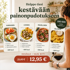 Ruokasuunnitelma painonpudotukseen