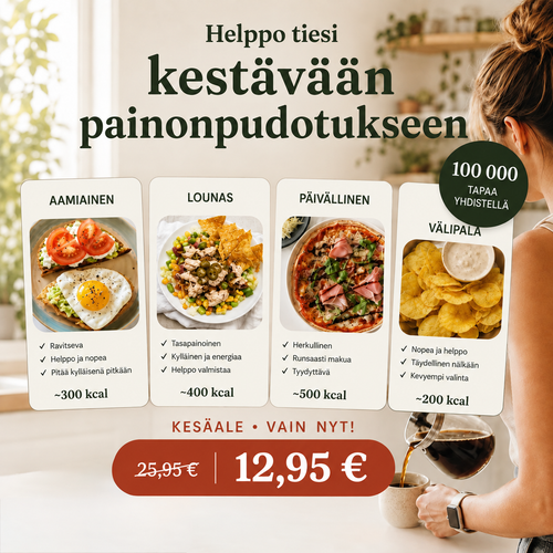 Ruokasuunnitelma painonpudotukseen